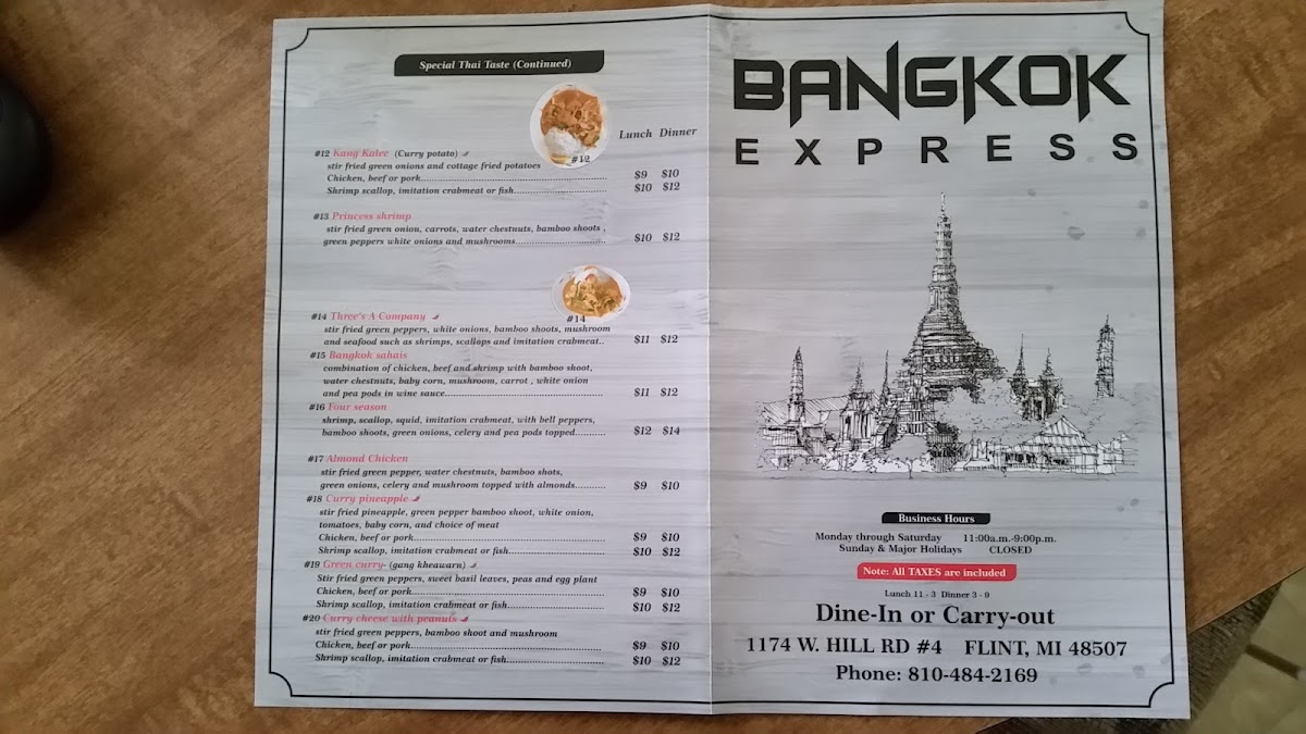 Menu May’S Bangkok (Flint)-8